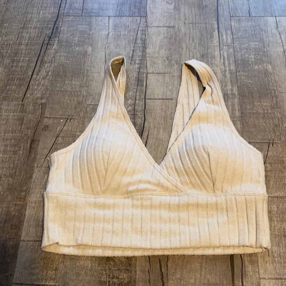 Gilly Hicks cream colored bralette, size large, barely worn